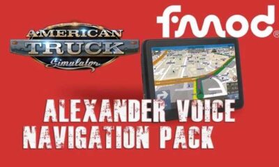 Alexander Voice Navigation Pack V2.1 мод для ATS1.42.x.