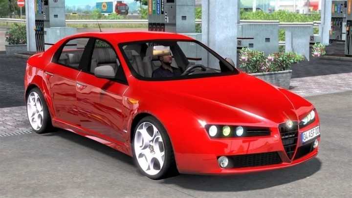 Alfa Romeo 159 + Интерьер V2.0 мод для ATS1.44.
