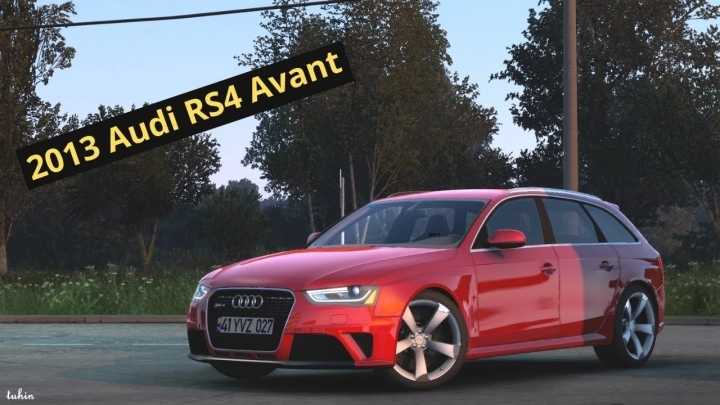 Audi Rs4 Avant 2013 + Interior V1.0 ATS 1.43.x