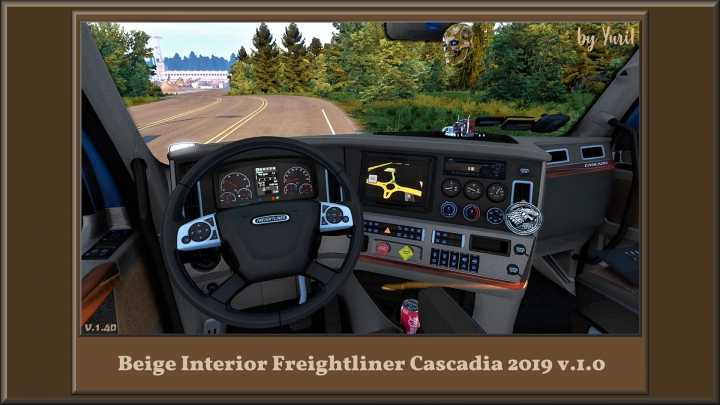 Beige Interior For Freightliner Cascadia 2019 V1.0 ATS 1.40.x