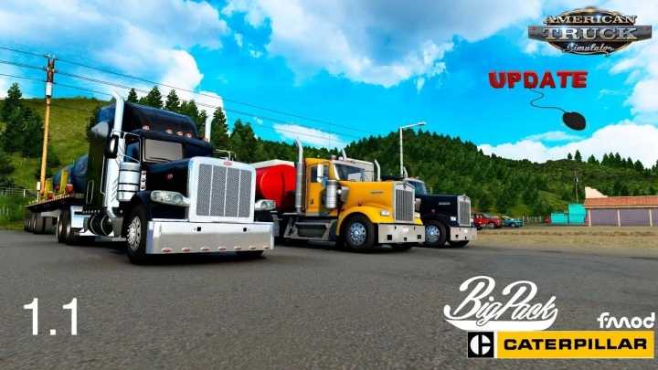 Big Pack Cat 3406E 7In Pipes V1.1 ATS 1.41.x