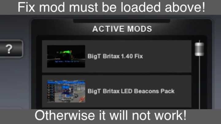 Bigt Britax Beacon Fix V16.06.21 ATS 1.40.x