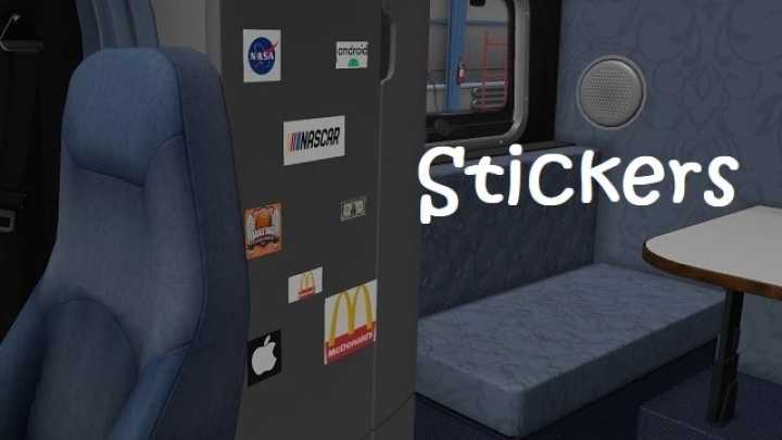 Cabin’S Refrigerator Stickers V1.0 ATS 1.45