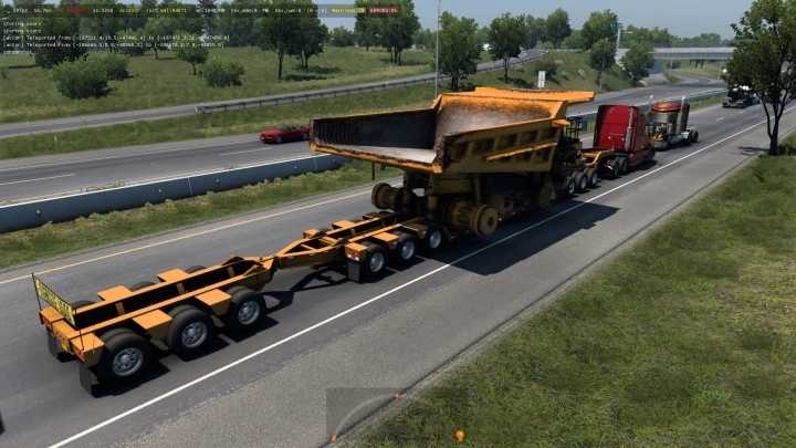 Caterpillar 785C Mining Truck For Lowboy Trailer In Traffic ATS 1.45