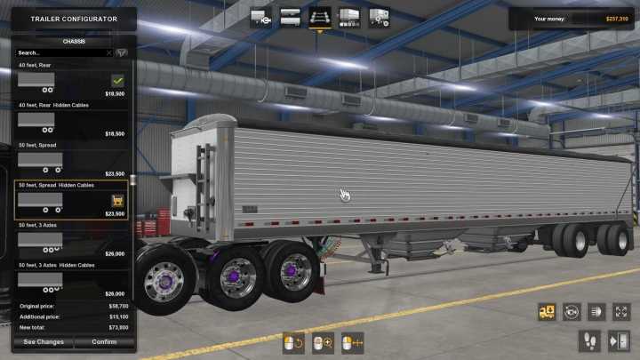 Custom Undermount Cables For Ownable Scs Trailers V1.0 ATS 1.41.x