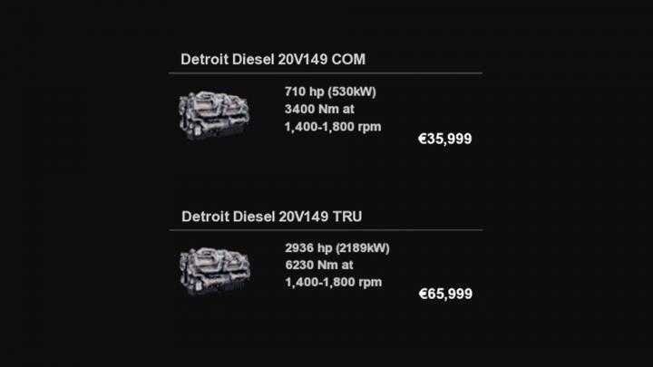 Detroit Diesel 20V149 V1.0 ATS 1.40.x