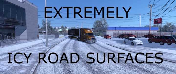 Extremely Icey Road Surfaces V1.0 ATS 1.44
