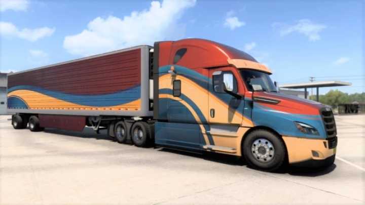 Freightliner Cascadia Metallic Paint & Trailer Skin ATS 1.40.x