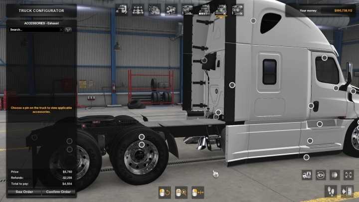 Freightliner Cascadia Parts Pack V1.0.2 ATS 1.42.x