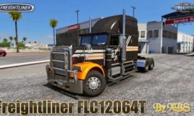Freightliner FLC12064T Truck V1.0.7 мод для ATS1.43.x.