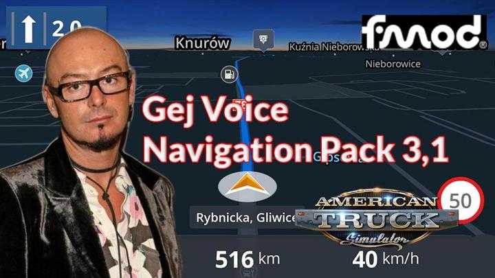 Gej Voice Navigation Pack V3.1 ATS 1.40.x