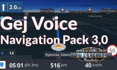 Gej Voice Navigation Pack V3 мод для ATS1.39.x