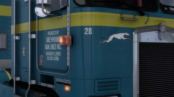 Greyhound Van Lines Trucks And Trailer Paintjob V1.0 ATS 1.42.x