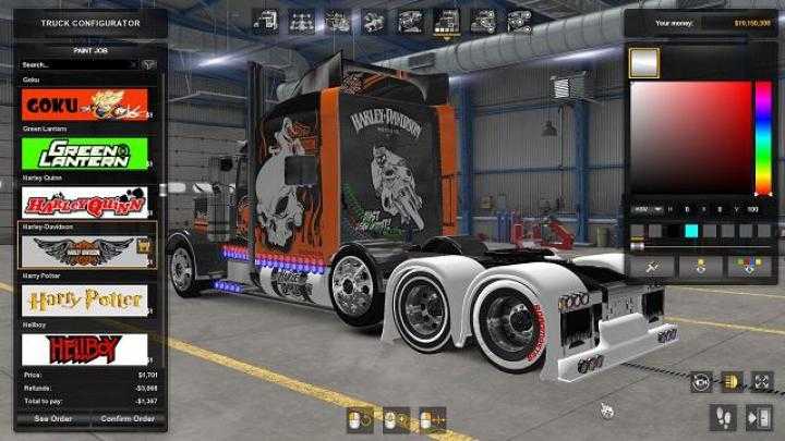 Harley Davidson Skins V1.0 ATS 1.40.x