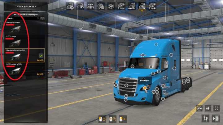 Headlight Options (Led) For New Light System ATS 1.40.x