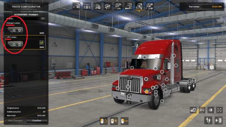 Headlight Options (Led) For New Light System ATS 1.40.x