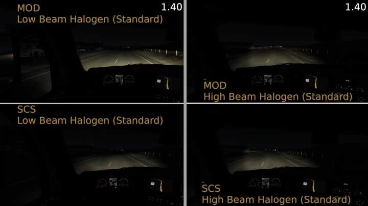 Headlight Options (Led) For New Light System ATS 1.40.x