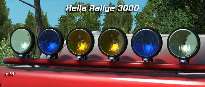 Hella Rallye 3000 V1.5 ATS 1.40.x