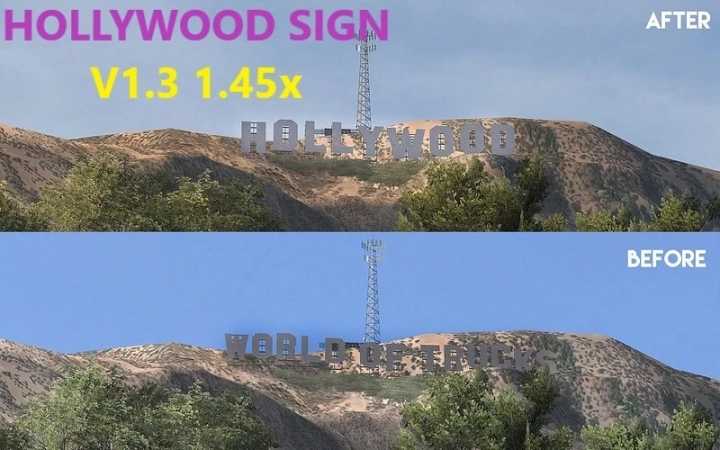 Hollywood Sign In Los Angeles V1.3 ATS 1.45