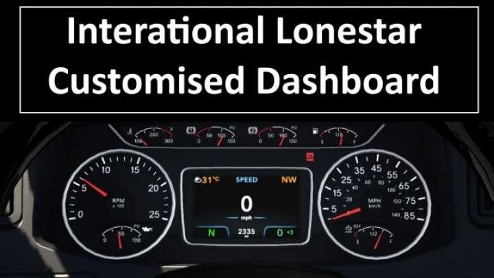 International Lonestar Customised Dashboard ATS 1.45