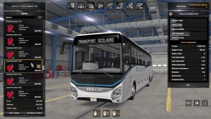 Iveco Evadys Bus + Interior V1.0.9.41 ATS 1.41.x