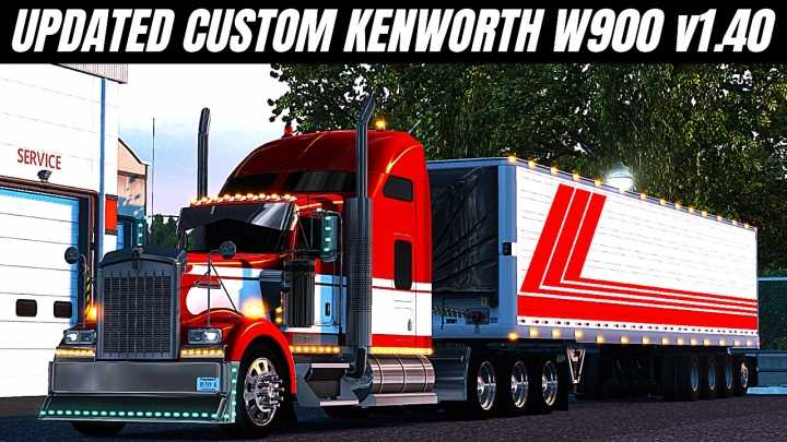 Kenworth W900 Custom With Pinga Truck Parts ATS 1.40.x