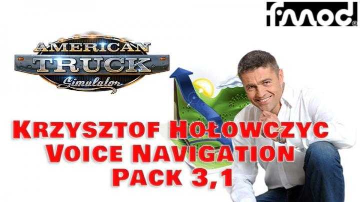 Krzysztof Holowczyc Voice Navigation Pack V3.1 ATS 1.40.x