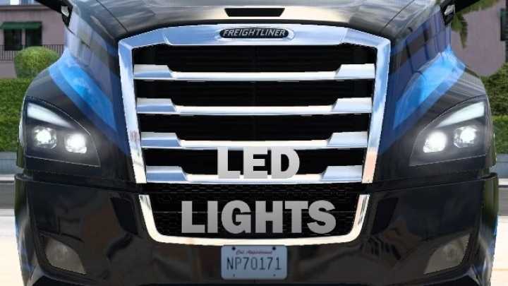 Led Headlight For Freightliner Cascadia 2019 V1.0 ATS 1.44.x