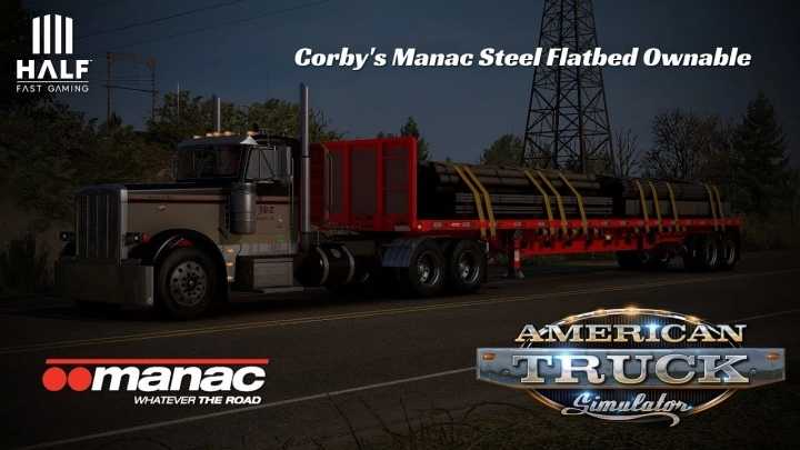Manac Steel Flatbed Trailer V1.4 ATS 1.43.x
