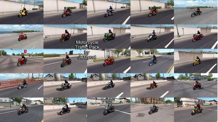 Motorcycle Traffic Pack V4.1 ATS 1.43.x