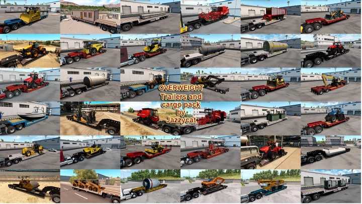 Overweight Trailers And Cargo Pack V4.5 ATS 1.41.x