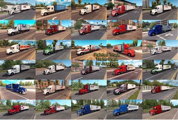 Painted Truck Traffic Pack V4.6.1 ATS 1.43.x