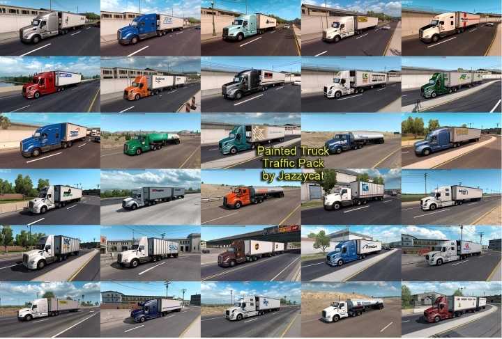 Painted Truck Traffic Pack V5.1.1 ATS 1.44