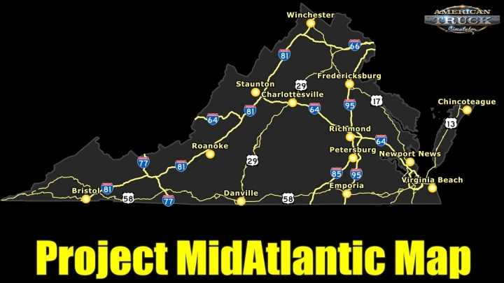Project Midatlantic Map V0.2.0.1 ATS 1.41.x