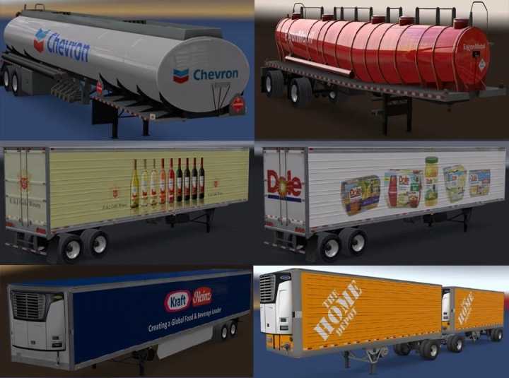 Real Companies & Trailers Pack V2.2 ATS 1.43.x