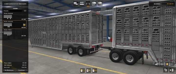 SCS Livestock Double And Triple Trailers Addon V1.1 ATS 1.41.x
