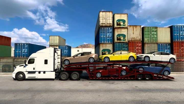 Semi-Trailer Car Carrier In The Property ATS 1.43.x