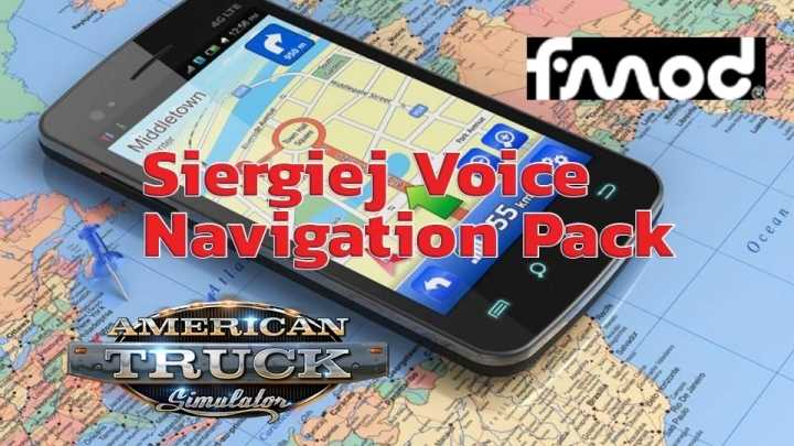 Siergiej Voice Navigation Pack V2.2 ATS 1.42.x