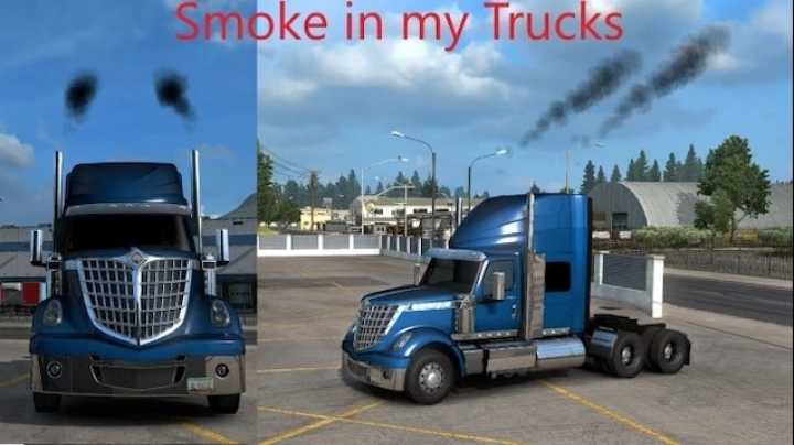 Smoke In My Trucks V1.4 ATS 1.45