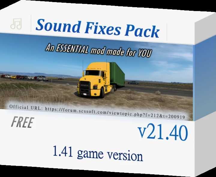 Sound Fixes Pack V21.40 ATS 1.41.x
