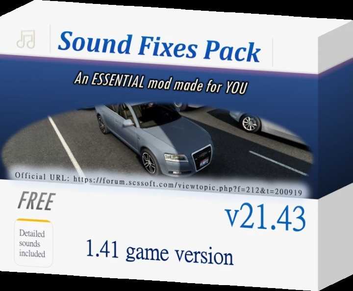 Sound Fixes Pack V21.43 ATS 1.41.x