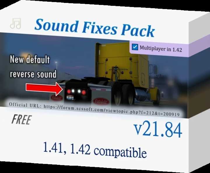 Sound Fixes Pack V21.84 ATS 1.42.x