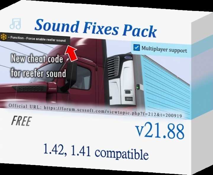 Sound Fixes Pack V21.88 ATS 1.42.x