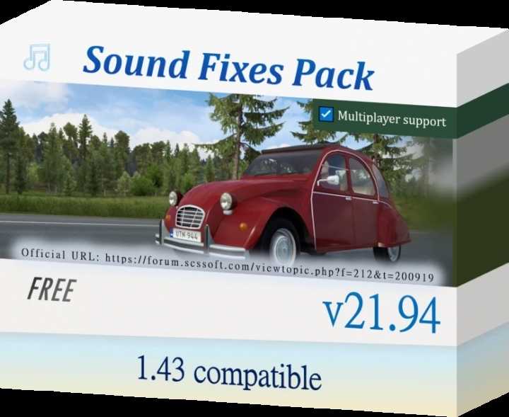 Sound Fixes Pack V21.94 ATS 1.43.x