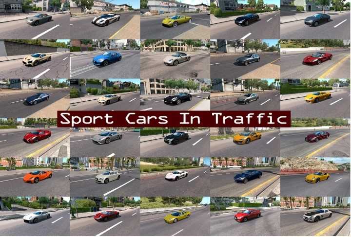 Sport Cars Traffic Pack V10.1.1 ATS 1.44