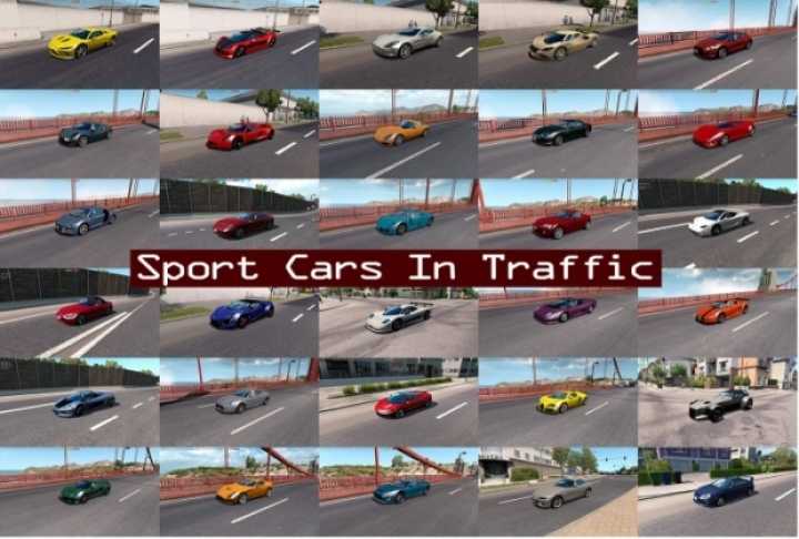 Sport Cars Traffic Pack V9.7 ATS 1.43.x