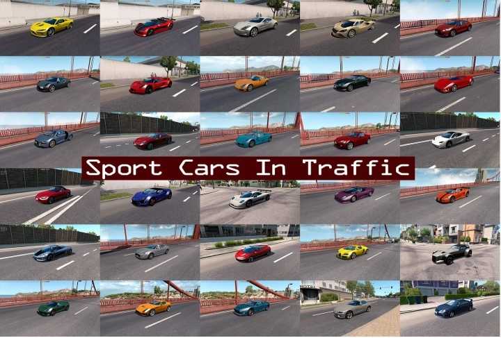 Sport Cars Traffic Pack V9.9 ATS 1.43.x