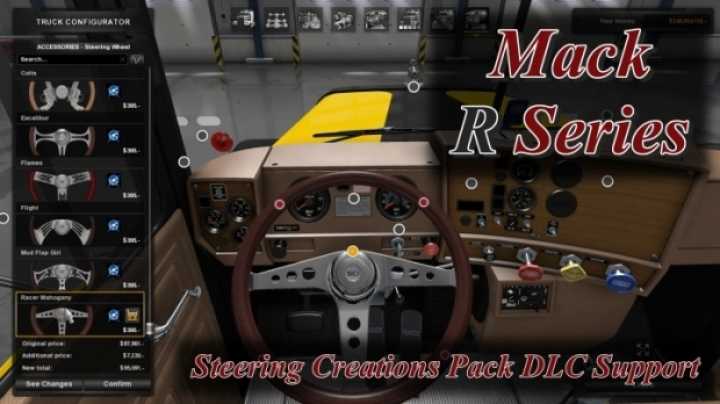 Steering Creations Pack Dlc Support For Mack R ATS 1.42.x