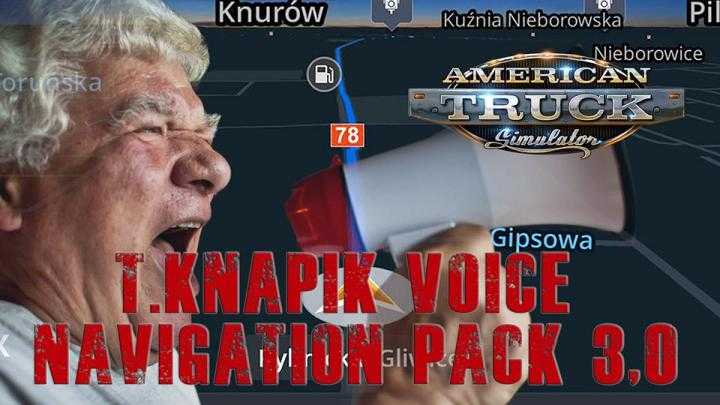 T.knapik Voice Navigation Pack V3.0 ATS 1.40.x