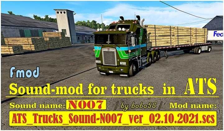 Trucks Sound-N007 Version 02.10.2021 ATS 1.41.x